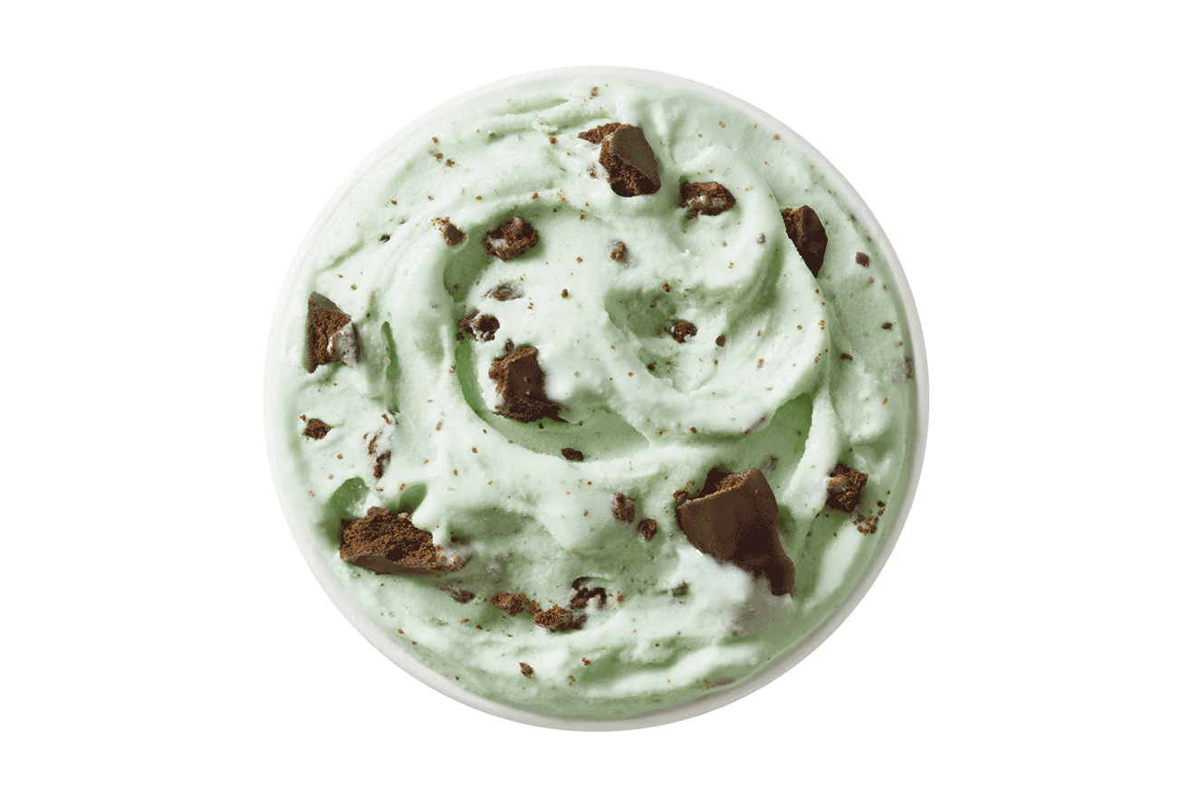 Girl Scout Thin Mint Blizzard Treat Top